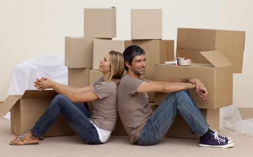 Furniture being loaded during a Bickley home move