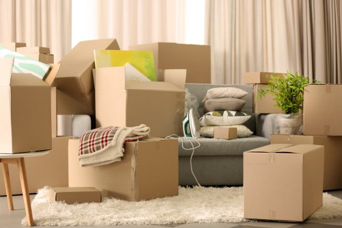 Decluttered home interior with items moved into storage in Bickley