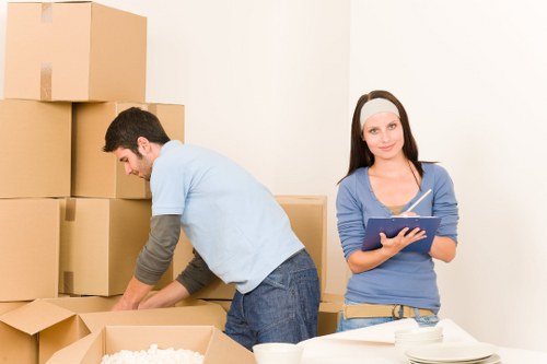 Professional packing materials prepared for removals in Bickley