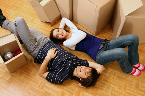 Professional removals team handling belongings for storage in Bickley