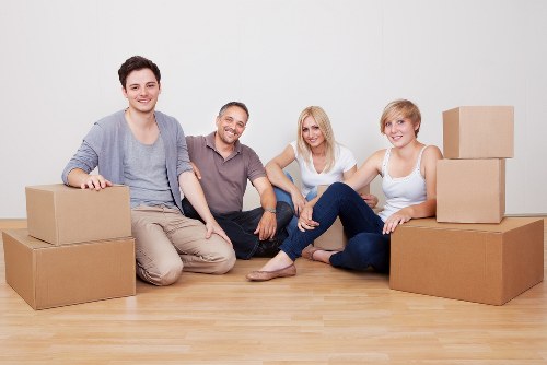 Family using mobile self storage during home renovation in Bickley