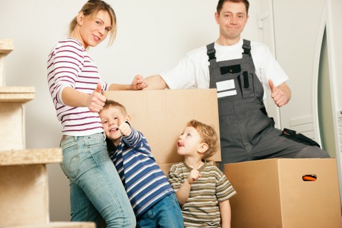 Organized business inventory in short-term storage